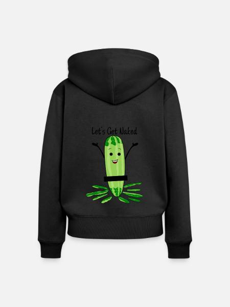 Nackte Gurke - Frauen Premium Bio Zip Hoodie -