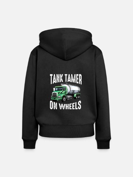 Klärgrubenpumpen-Servicer, Kanalsystem-Installateur - Frauen Premium Bio Zip Hoodie - Schwarz