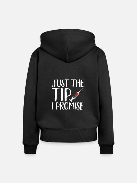 Phlebotomie Blutabnahme Blut Krankenschwester - Frauen Premium Bio Zip Hoodie - Schwarz