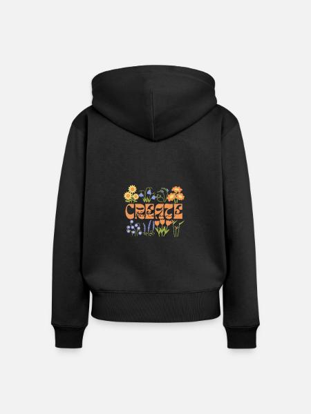 Schaffen - Frauen Premium Bio Zip Hoodie - Schwarz