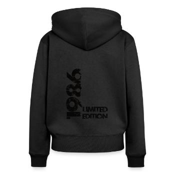 Limited Edition 1986 - Women's Premium Organic Zip Hoodie - black - Back - Julia (174cm)