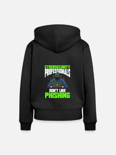 Cybersecurity Hacker IT-Sicherheit - Frauen Premium Bio Zip Hoodie - Schwarz