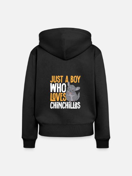 Chinchilla - Frauen Premium Bio Zip Hoodie - Schwarz