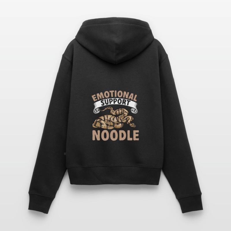 Ball Python Snake King Python Sweat à capuche zippé Premium bio Femme