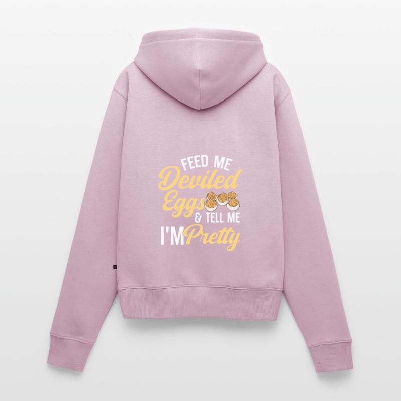 Stuffed Eggs Deviled Eggs Women's Premium Organic Zip Hoodie