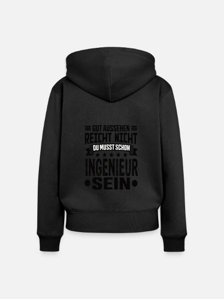 Ingenieur - Frauen Premium Bio Zip Hoodie - Schwarz