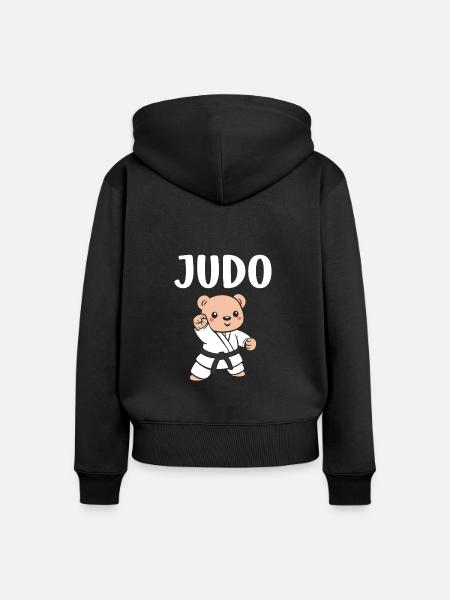 judo - Women's Premium Organic Zip Hoodie - black