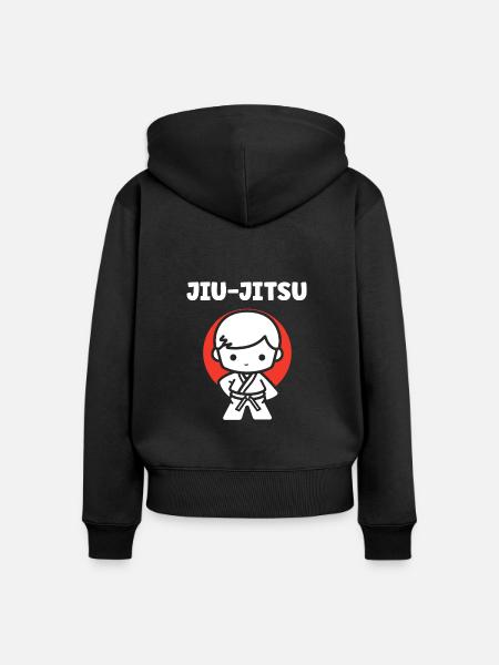 Jiu Jitsu - Frauen Premium Bio Zip Hoodie - Schwarz