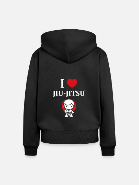 Jiu Jitsu - Frauen Premium Bio Zip Hoodie - Schwarz