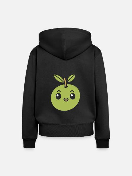 Olive - Frauen Premium Bio Zip Hoodie - Schwarz
