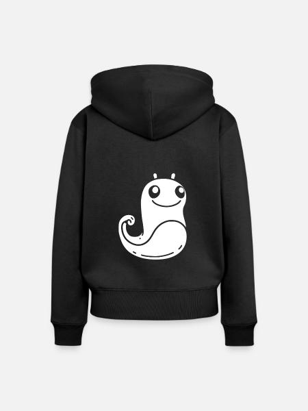 Slug 3 - Frauen Premium Bio Zip Hoodie - Schwarz