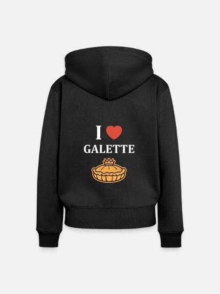 Pfannkuchen - Frauen Premium Bio Zip Hoodie - Schwarz