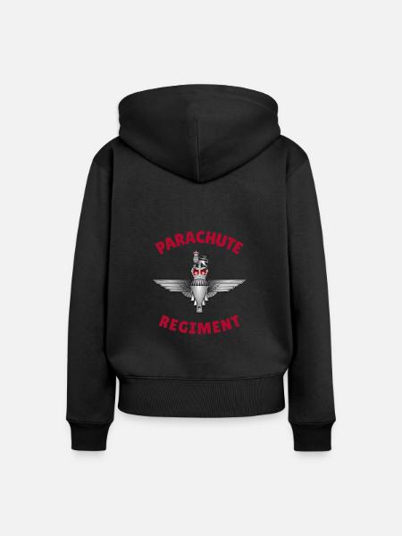 Fallschirmjäger-Regiment - Frauen Premium Bio Zip Hoodie - Schwarz