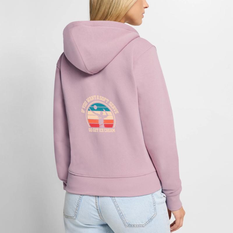 Wenn Sie ein Softeis wollen, holen Sie sich Eis Frauen Premium Bio Zip Hoodie