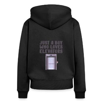 Elevator Technician Elevator Mechanic Elevator - Women's Premium Organic Zip Hoodie - black - Back - Julia (174cm)