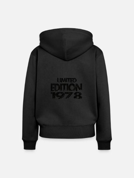 Limited Edition 1978 - Frauen Premium Bio Zip Hoodie - Schwarz