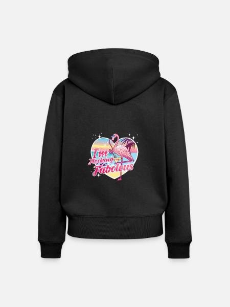 Fabelhaft Strömen - Frauen Premium Bio Zip Hoodie - Schwarz