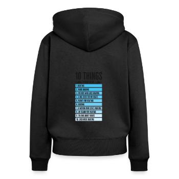Boating Captain Boat Owner Sailing Boat Adventure - Women's Premium Organic Zip Hoodie - black - Back - Julia (174cm)