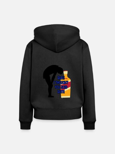 Ausgeführte - Frauen Premium Bio Zip Hoodie - Schwarz