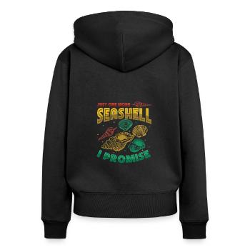 Only one shell left, collector shell. - Women's Premium Organic Zip Hoodie - black - Back - Julia (174cm)