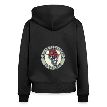All Bagalutes in the north - Women's Premium Organic Zip Hoodie - black - Back - Julia (174cm)