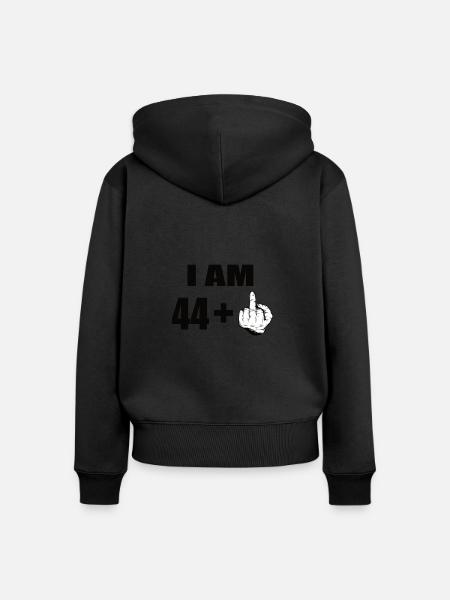45 Geburtstag - Frauen Premium Bio Zip Hoodie - Schwarz