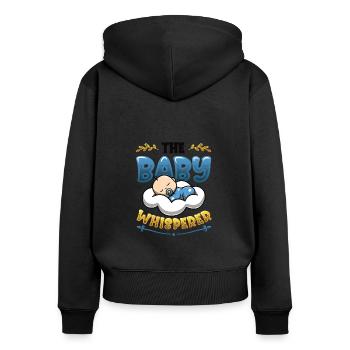 The Baby Whisperer Nounou Childminder Baby-sitter - Sweat à capuche zippé Premium bio Femme - noir - Dos - Julia (174cm)