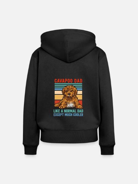 Cavapoo Cavoodle Capoodle Hund - Frauen Premium Bio Zip Hoodie - Schwarz