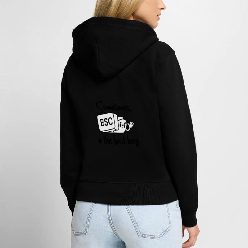 Software Engineer Computer Key Programming Women's Premium Organic Zip Hoodie