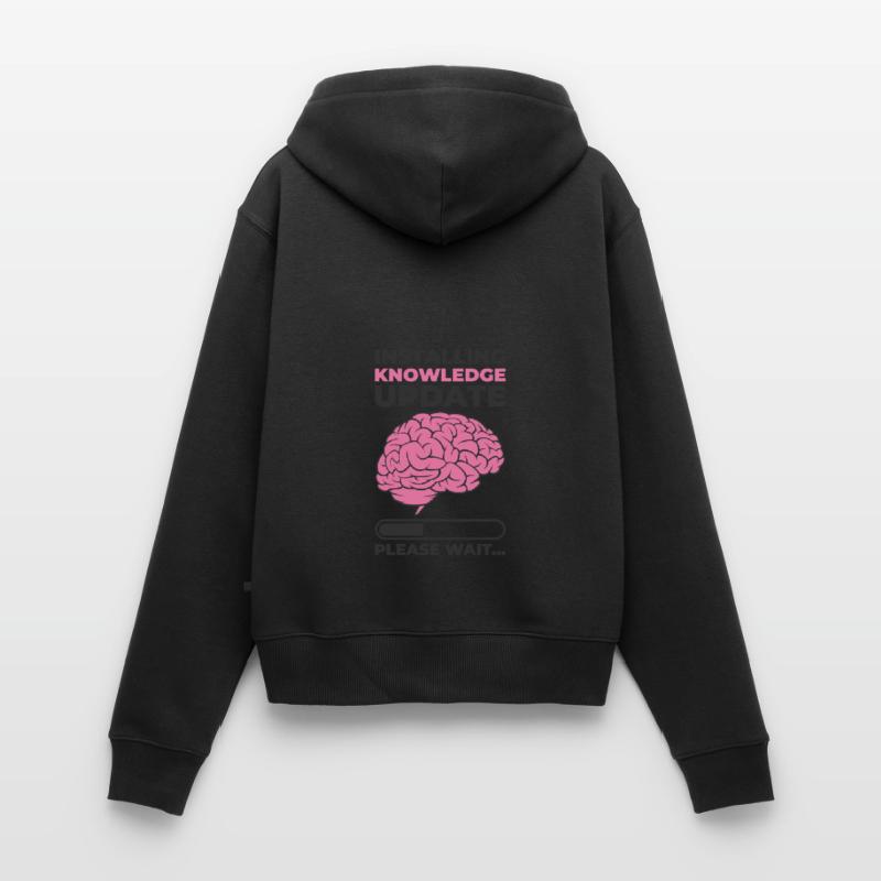 Installing Knowledge Update Student Brain Loading Women's Premium Organic Zip Hoodie