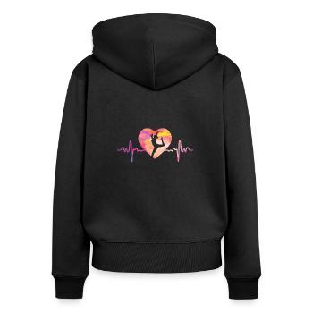 Gymnastics | Gymnastics Gymnastics Girls Women - Women's Premium Organic Zip Hoodie - black - Back - Julia (174cm)