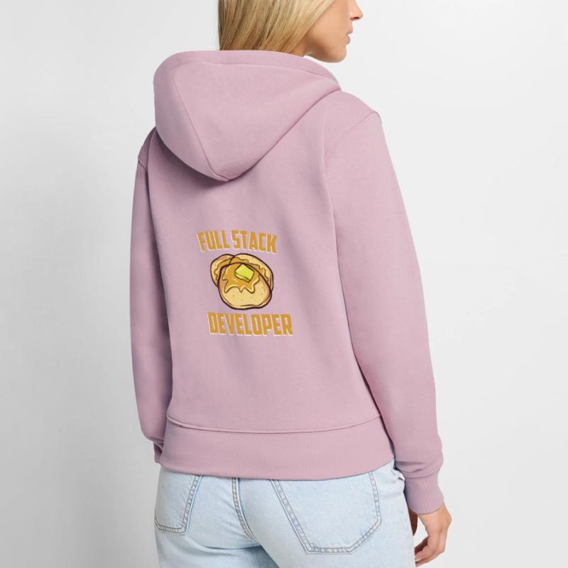 Full Stack Developer - Logiciel informatique Sweat à capuche zippé Premium bio Femme