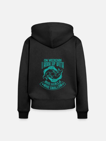 Hook up fishing - Frauen Premium Bio Zip Hoodie - 