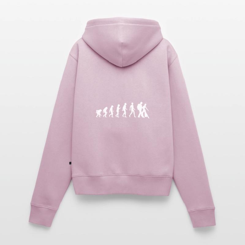 Cadeau de danseur de salsa d’évolution de salsa Sweat à capuche zippé Premium bio Femme