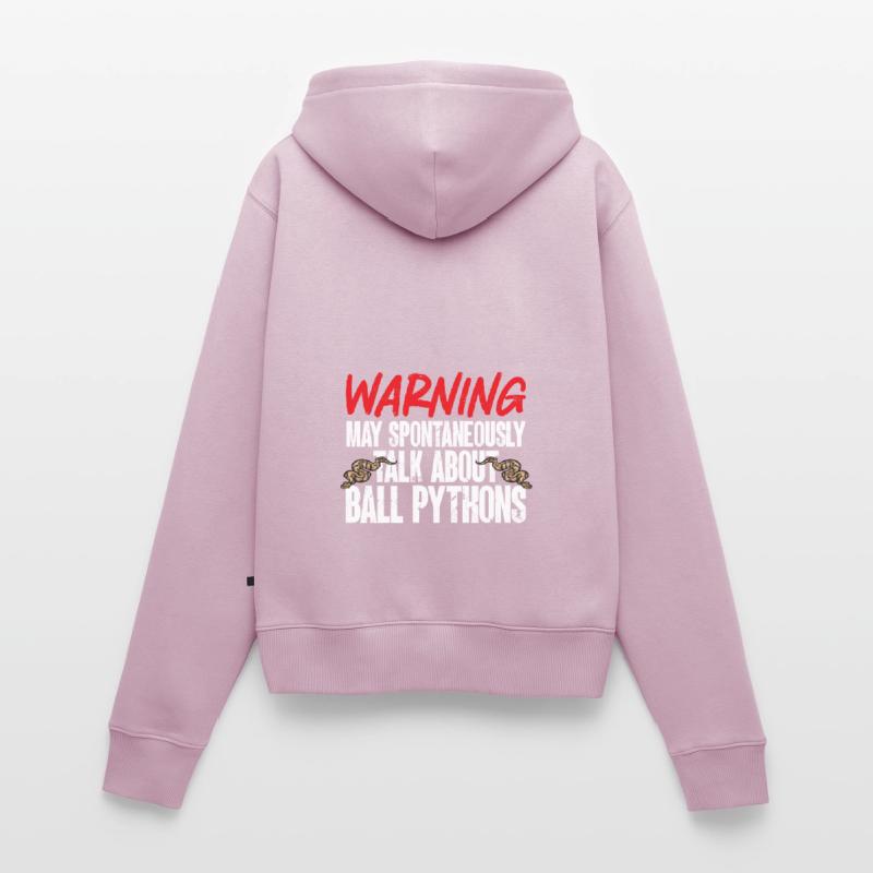 Ball Python Snake King Python Women's Premium Organic Zip Hoodie