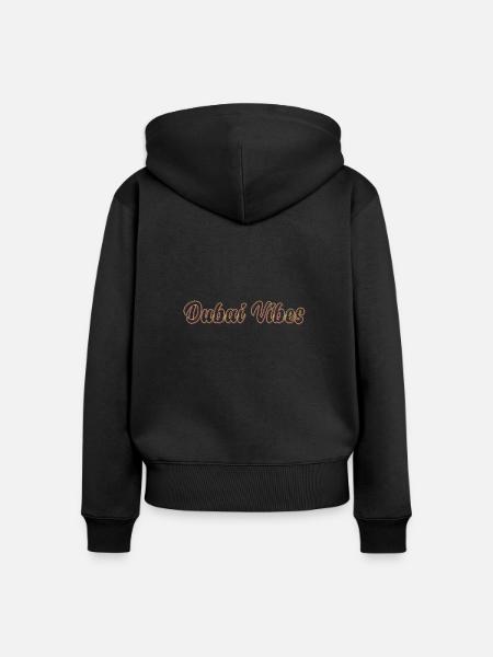 Dubai Vibes - Frauen Premium Bio Zip Hoodie - Schwarz