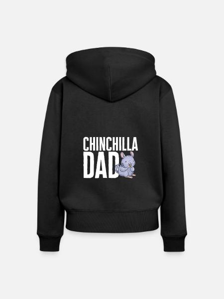 Chinchilla - Frauen Premium Bio Zip Hoodie - Schwarz