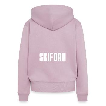 Skifoan - Frauen Premium Bio Zip Hoodie - Altrosa - Hinten - Julia (174cm)