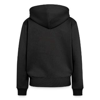 Paragliding - Frauen Premium Bio Zip Hoodie - Schwarz - Hinten - Julia (174cm)