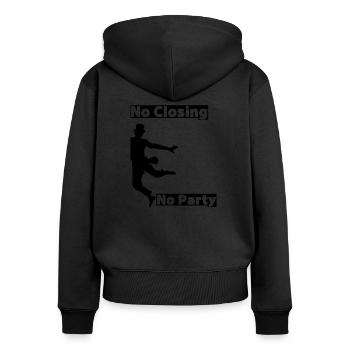 Mallorca Closing - Party Time auf Malle! - Frauen Premium Bio Zip Hoodie - Schwarz - Hinten - Julia (174cm)