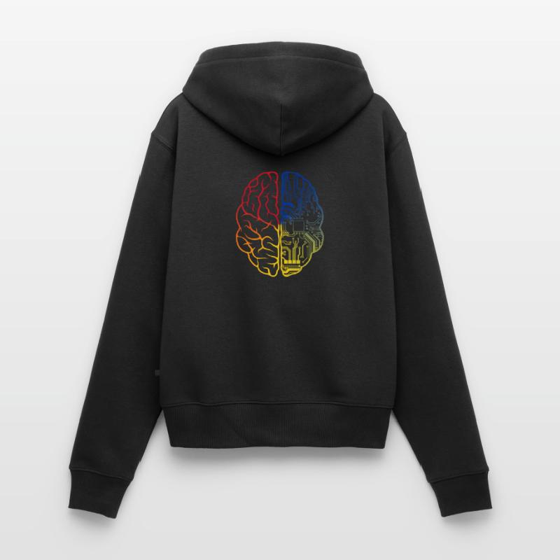 Programmierer Coder - Entwickler Programmieren Gehirn Frauen Premium Bio Zip Hoodie
