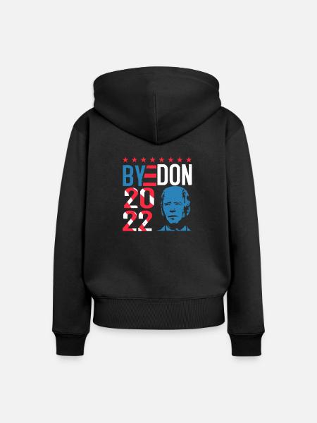 BYEDON 2022 - Frauen Premium Bio Zip Hoodie - Schwarz