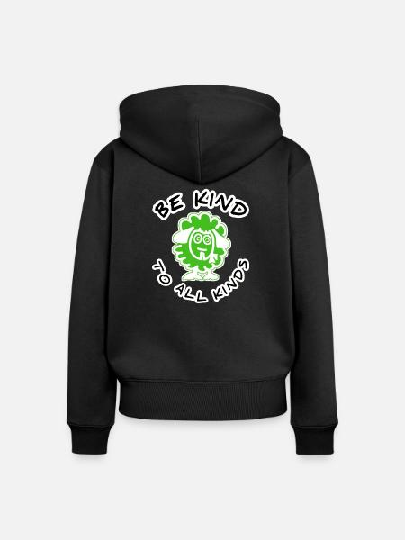 Schaf - Frauen Premium Bio Zip Hoodie - Schwarz
