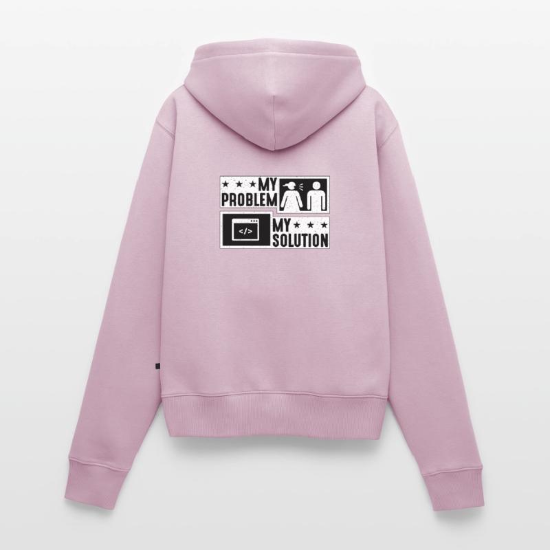 Online Coder My Problem My Pictogram Dad Developer Women's Premium Organic Zip Hoodie