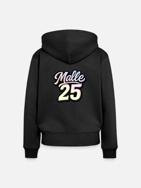 Malle 2025 Trikot - Frauen Premium Bio Zip Hoodie - Schwarz