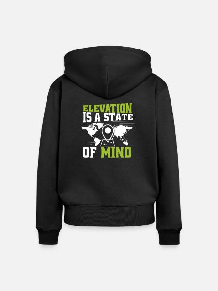 Geografische Informationssysteme - Frauen Premium Bio Zip Hoodie - Schwarz