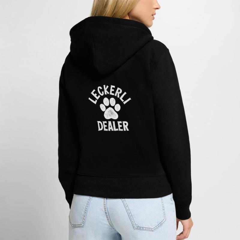 Hundebesitzer lustiger Spruch Hund Geschenk Idee Frauen Premium Bio Zip Hoodie
