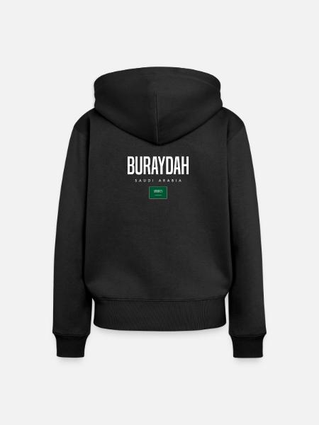 Buraydah Saudi-Arabien - Frauen Premium Bio Zip Hoodie - Schwarz