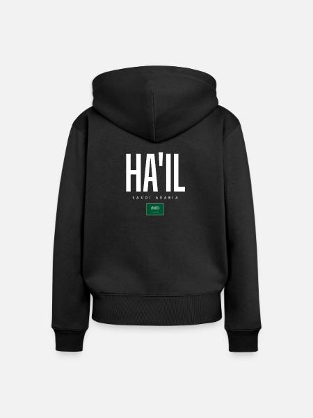 Ha'il Saudi-Arabien - Frauen Premium Bio Zip Hoodie - Schwarz