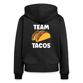 Tacos - Women's Premium Organic Zip Hoodie - black - Back - Julia (174cm)